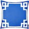 Homeroots Blue & White Geometric Decorative Throw Pillow Cover 18 x 18 in. 355324 - alternate 5
